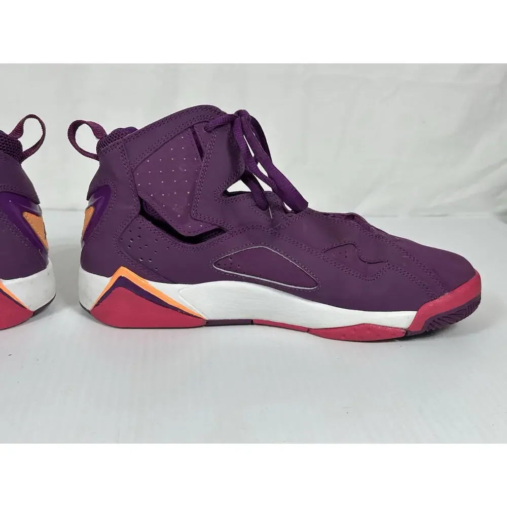 NIKE AIR JORDAN TRUE FLIGHT Girls 7Y‎ Purple Orange Grape Sneakers 342774-517